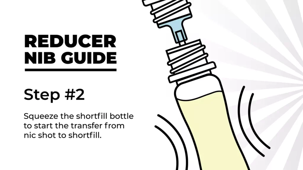 How to add a nicotine shot to shortfill e-liquid | Step 2